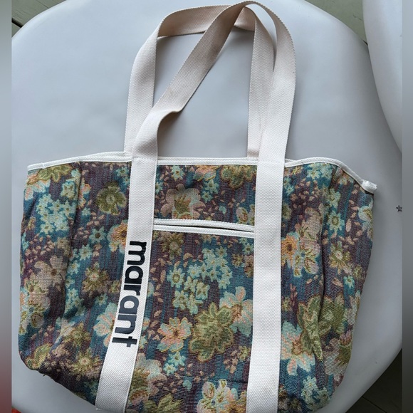 Isabel Marant inspired floral large tote bag NEW - Picture 1 of 7
